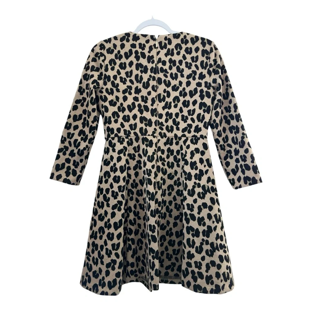 Kate Spade Women's Leopard Forest Feline Jacquard Fit and Flare Dress Size 4 - Picture 3 of 10